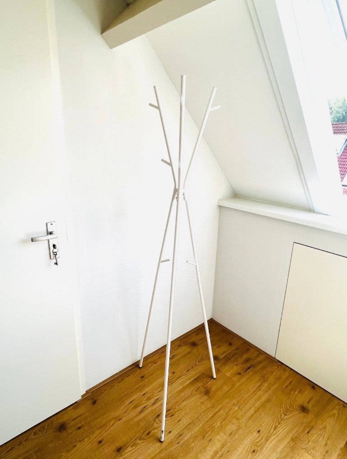 IKEA witte Ekrar staande kapstok, Huis en Inrichting, Ophalen, Nieuw, Staande kapstok, 150 tot 200 cm