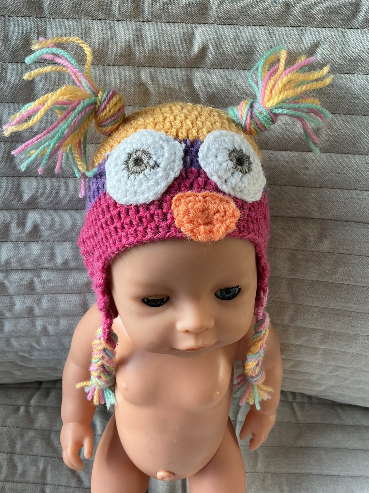 236. Babyborn: Nieuwe uiltjes muts, Ophalen of Verzenden, Nieuw, Babypop