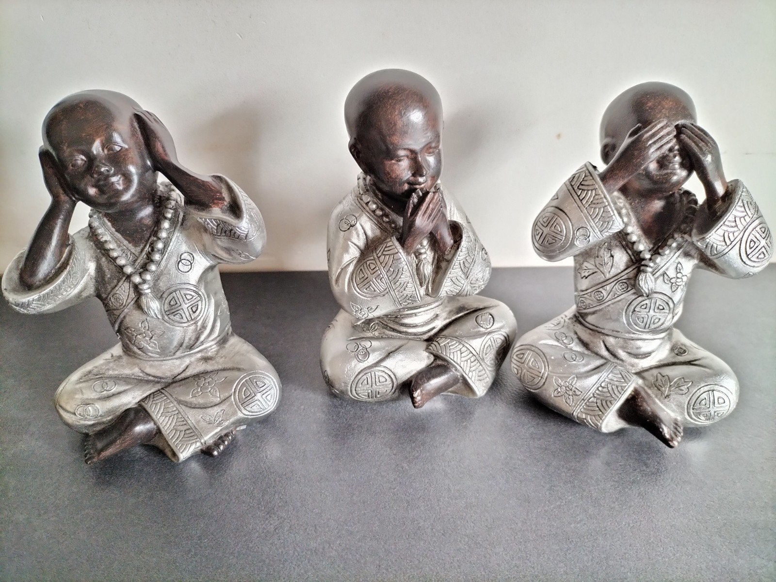 3 Boeddha beeldjes : horen ,zien en zwijgen, Ophalen