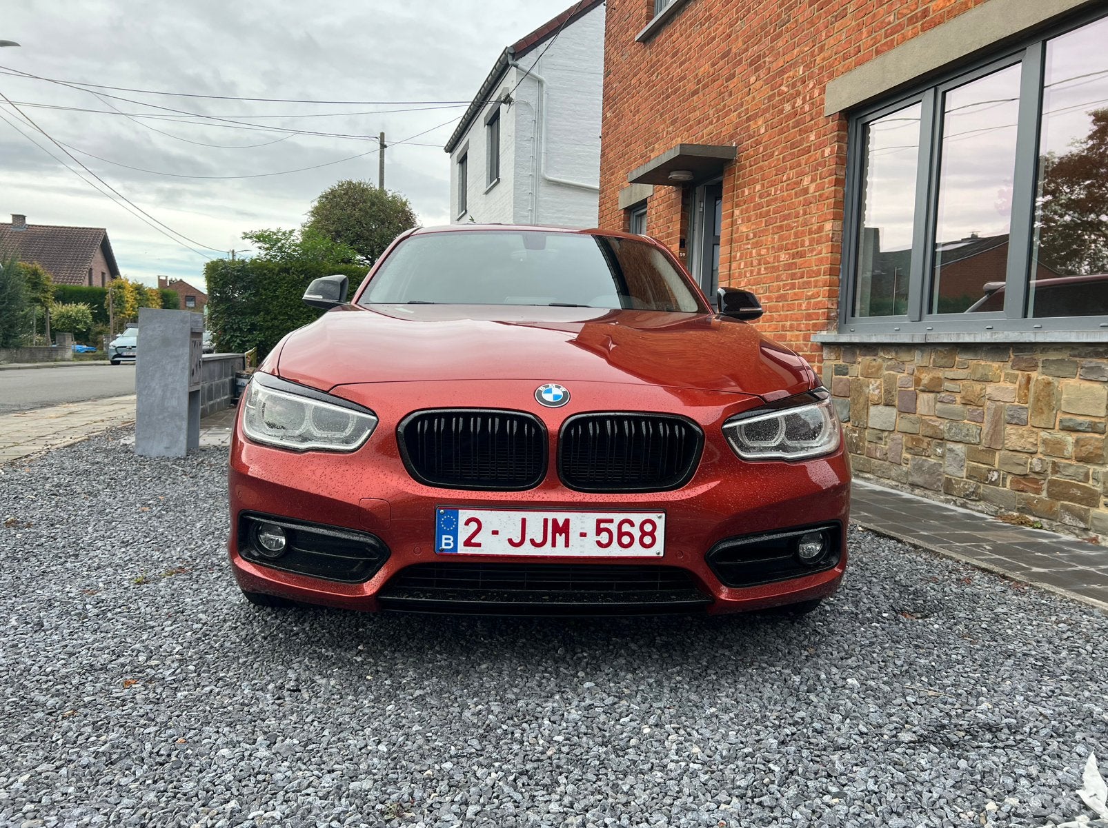 Bmw 116i, Zwart, Overige kleuren, Leder, Lederen bekleding