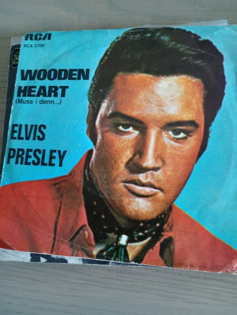 Elvis Presley - Wooden heart, Cd's en Dvd's, Vinyl Singles, Gebruikt, Verzenden, 7 inch, Fotohoes