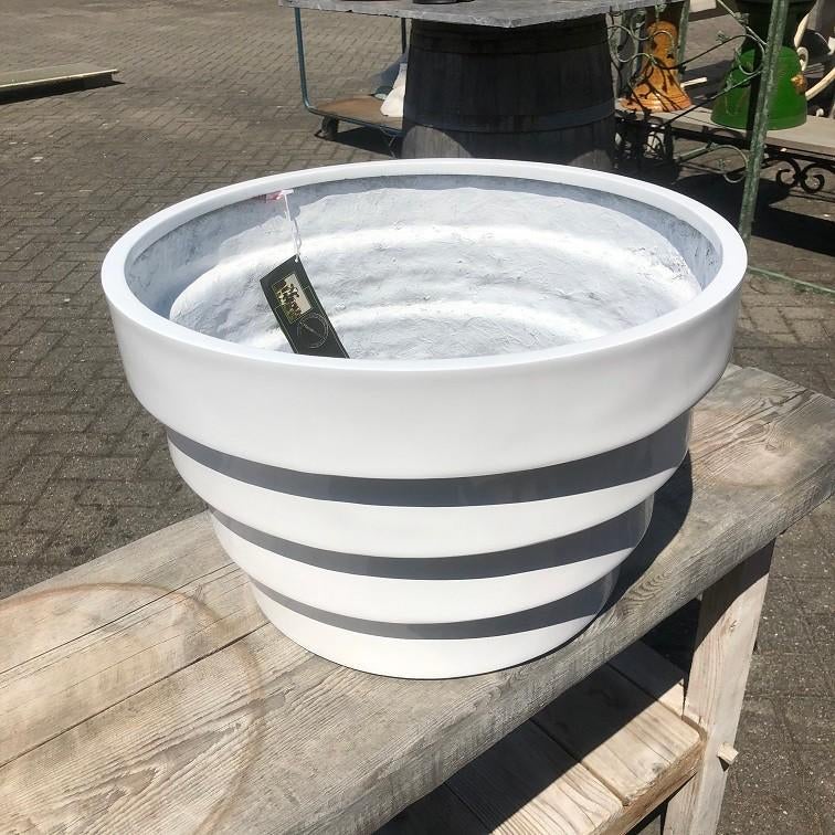NIEUWE ronde bloempot plantenbak Fiberstone Jan De Bouvrie, Kunststof, 40 cm of meer, Rond, Nieuw