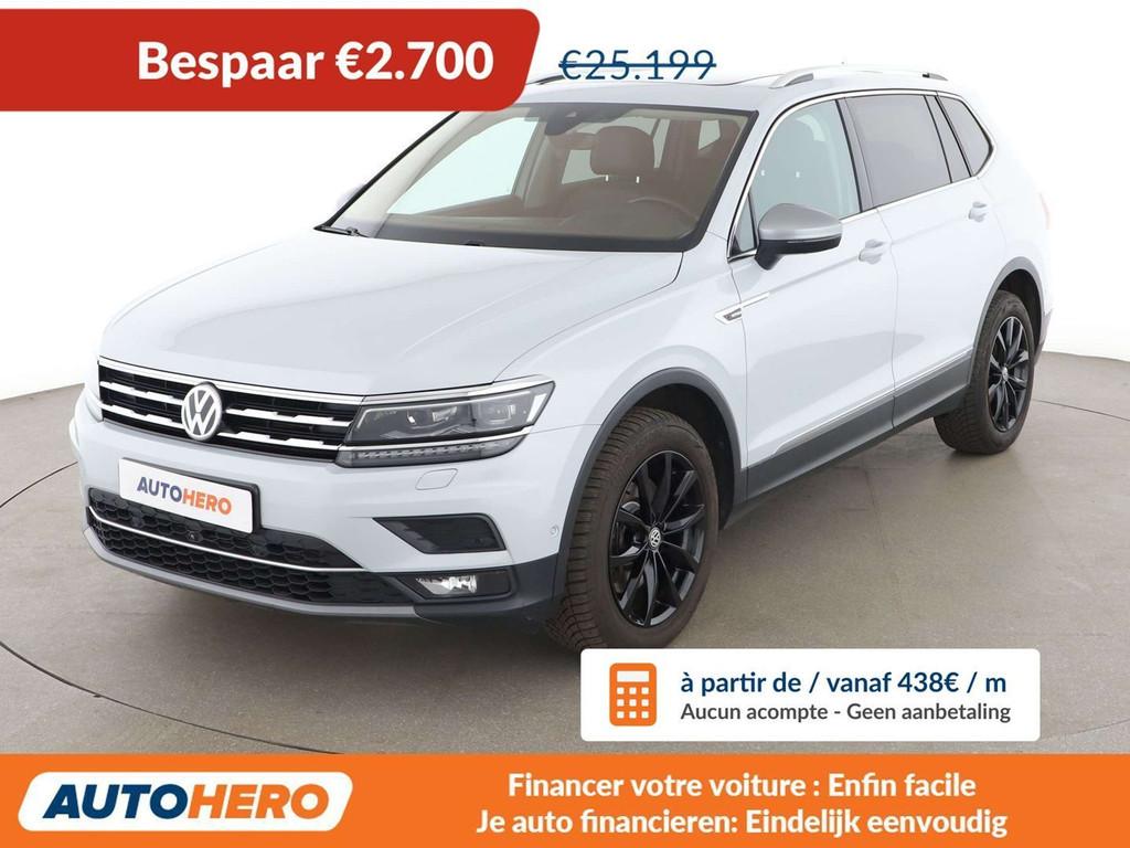 Volkswagen Tiguan Allspace 2.0 TDI Highline 4Motion, Auto's, Automaat, 239 pk, Zwart, Leder