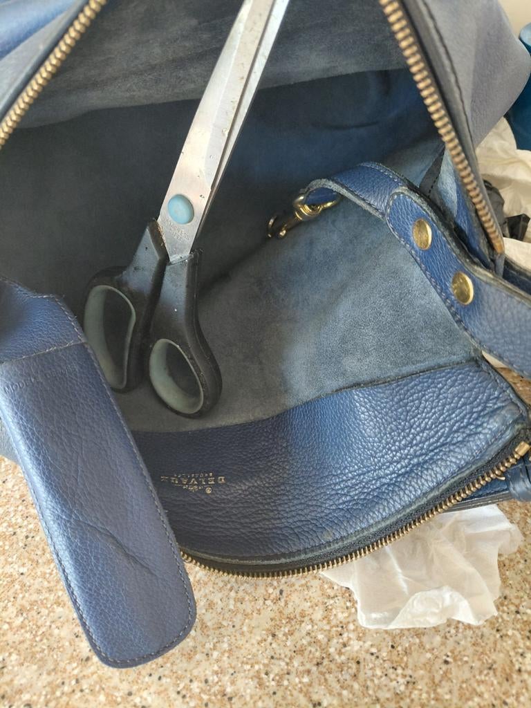 DELVAUX FLOU, Handtassen en Accessoires, Ophalen of Verzenden, Blauw