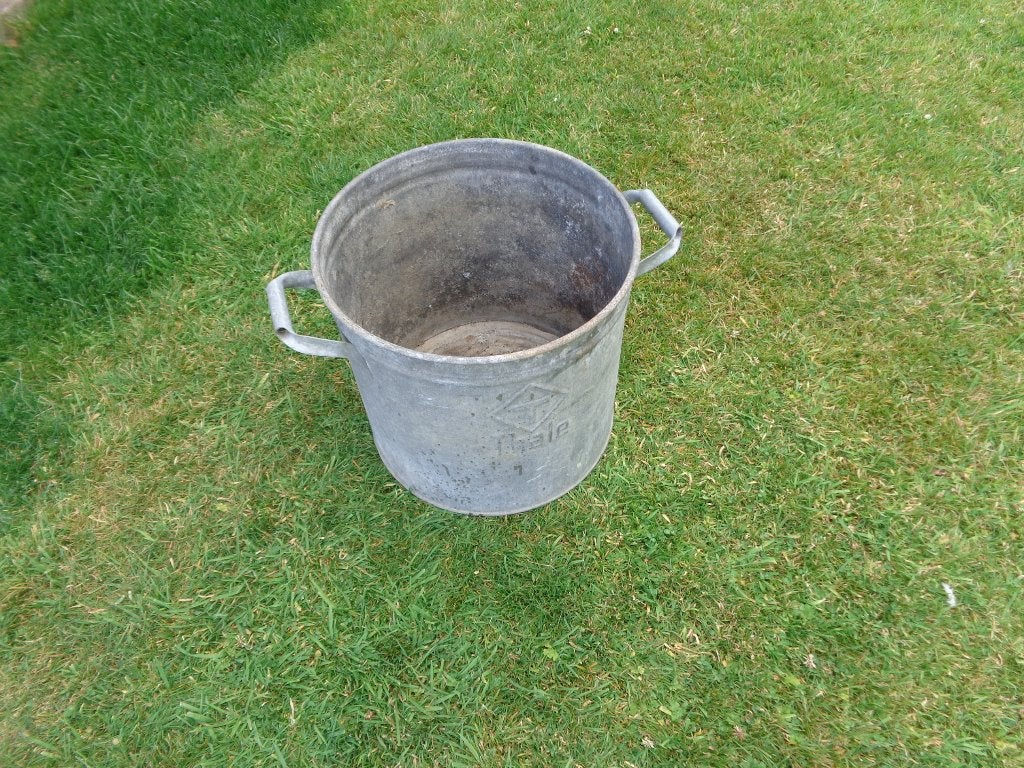Bassine, marmite en galvanisé - forme ronde - ancienne, Rond, 30 à 60 cm, Enlèvement, Utilisé