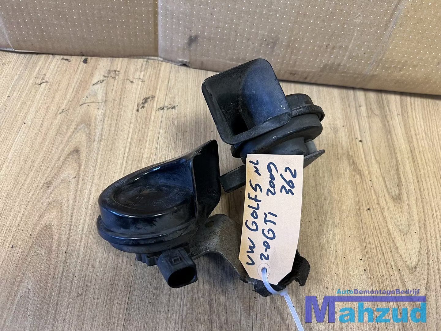 VW GOLF 5 GTI Dubbel toeter claxon 2003-2009, Auto-onderdelen, Gebruikt, Volkswagen, Volkswagen AG, Vw@volkswagen.de