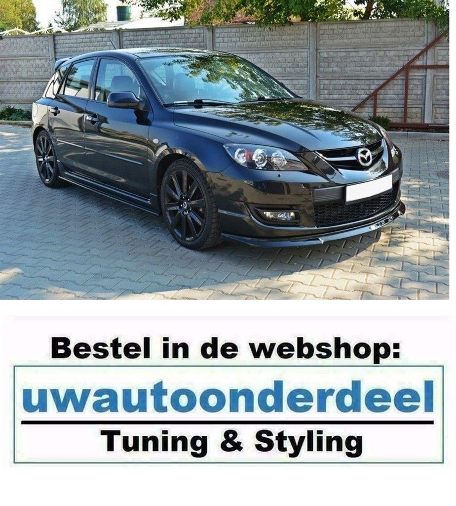 Maxton Design Spoiler Lip Splitter Voor Mazda 3 MPS MK1, Auto diversen, Tuning en Styling, Verzenden