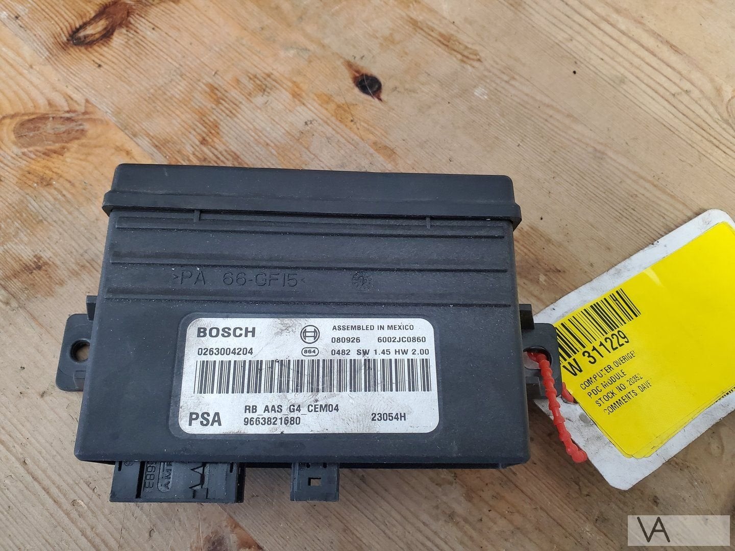 Peugeot 207 308 Partner Berlingo C4 C5 module pdc 9663821680, Gebruikt, -, -, Ophalen of Verzenden