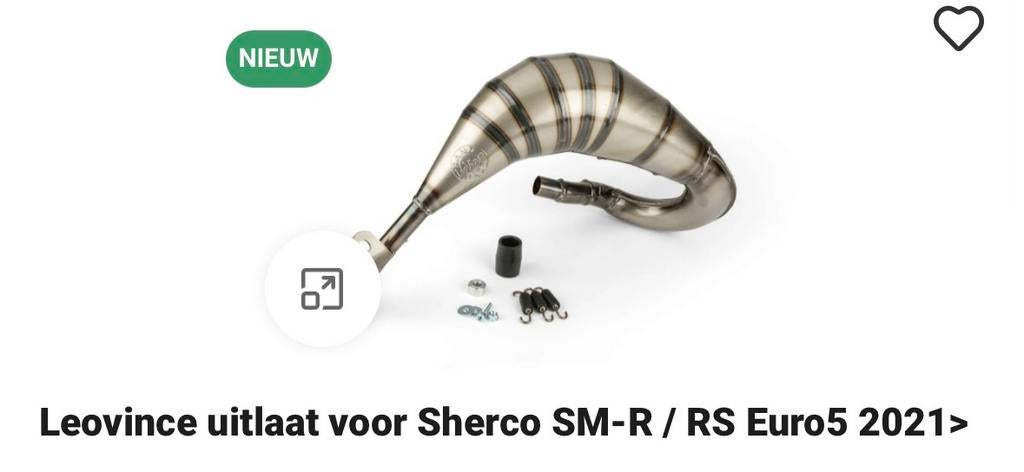 Cherco voca uitlaat nieuw, Fietsen en Brommers, Ophalen, Zo goed als nieuw