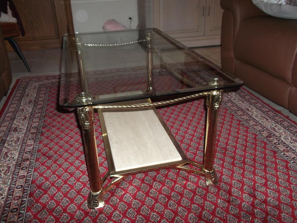 salontafel, Verre, 50 à 100 cm, Comme neuf, Enlèvement
