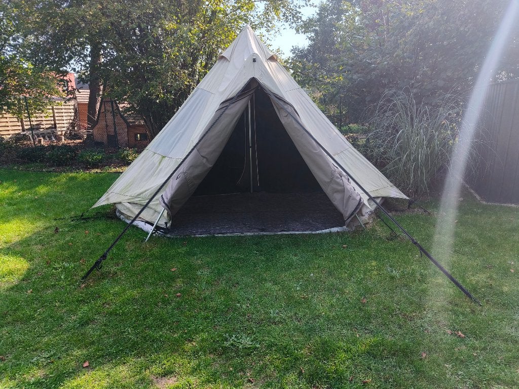 Tent quechua polycotton Tepee 3 5.2, Ophalen, Gebruikt, Tot en met 5