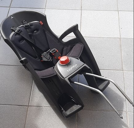 Siège vélo enfant HAMAX + fixation, Enlèvement, Utilisé