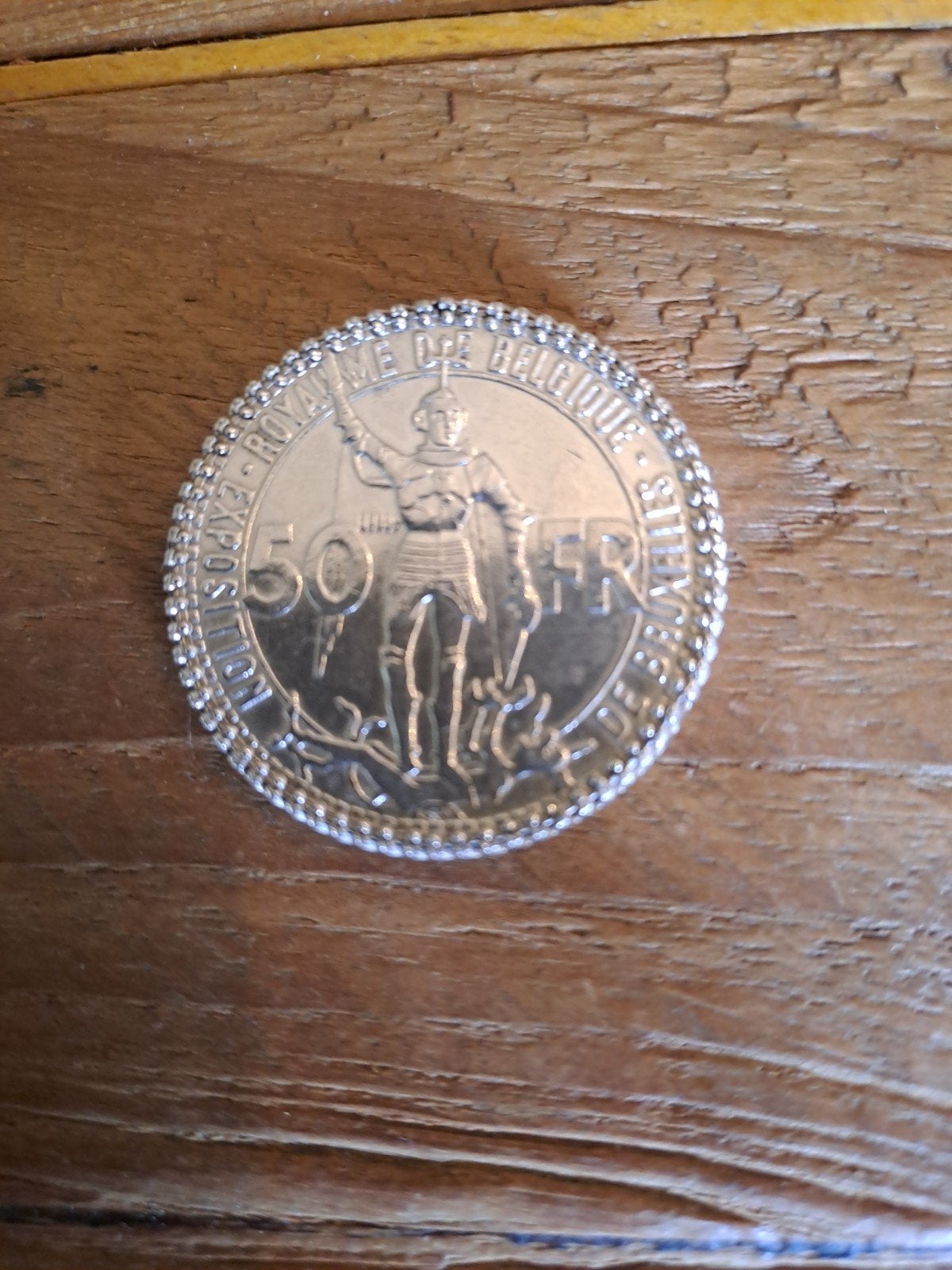 wereldtentoonstelling 1935 munt zilver, Zilver, Ophalen of Verzenden, Losse munt, Zilver