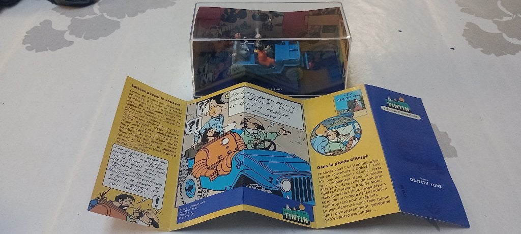 Jeep Bleue Tintin Objectif Lune 1-43 Atlas Certificat, Enlèvement ou Envoi, Autres types
