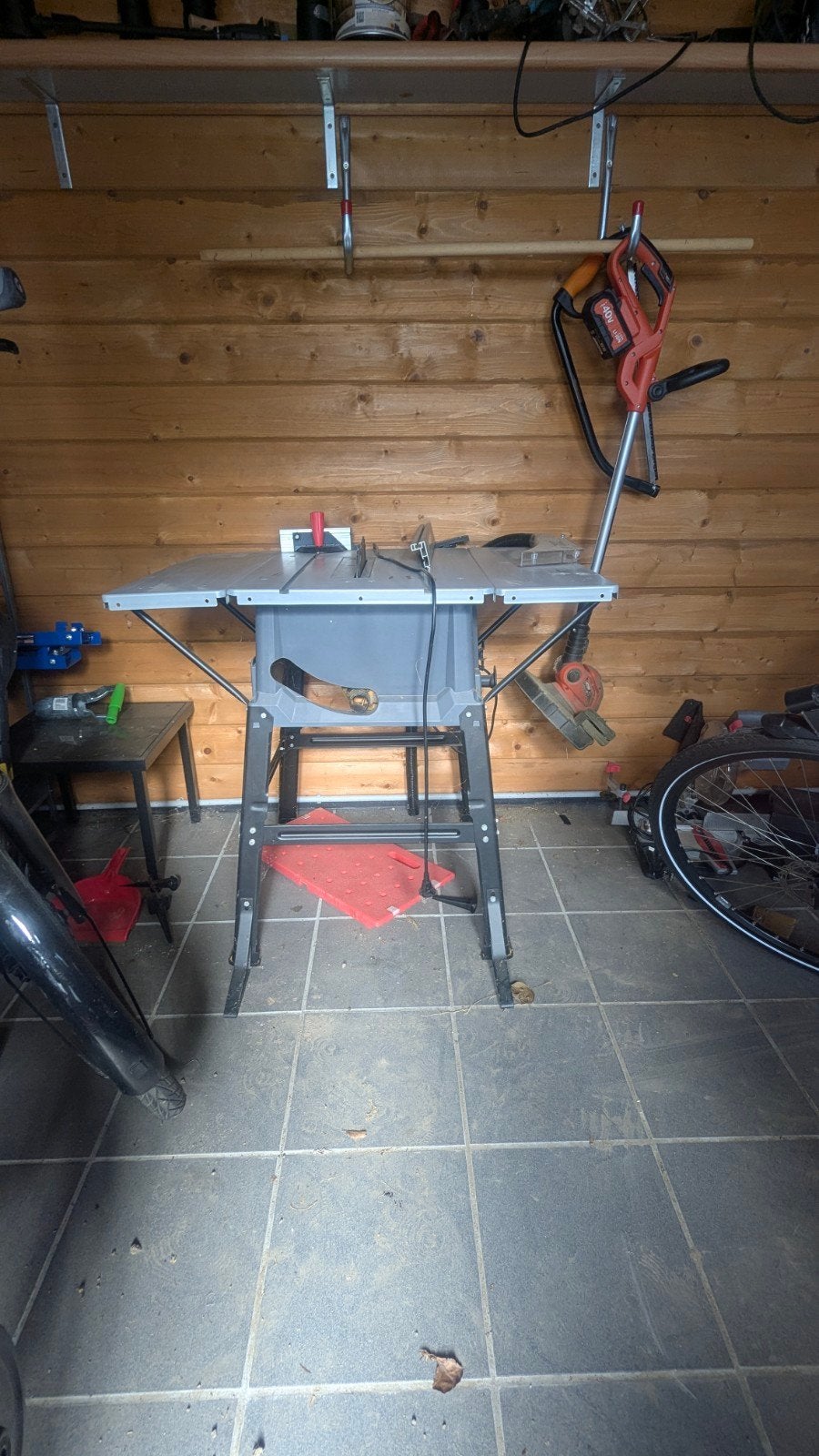 Powerpkus tafelzaag, Ophalen, Gebruikt
