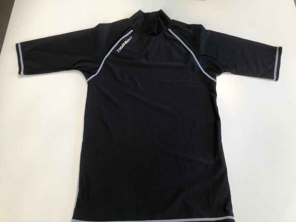 Zwart watersport T- shirt TRIBORD, Kleding | Heren, Zwart, Overige typen, Ophalen of Verzenden, Zo goed als nieuw