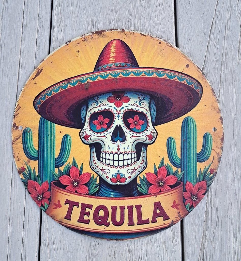 Tequila metalen bord, Ophalen of Verzenden, Nieuw, Reclamebord, Plaat of Schild, Overige merken
