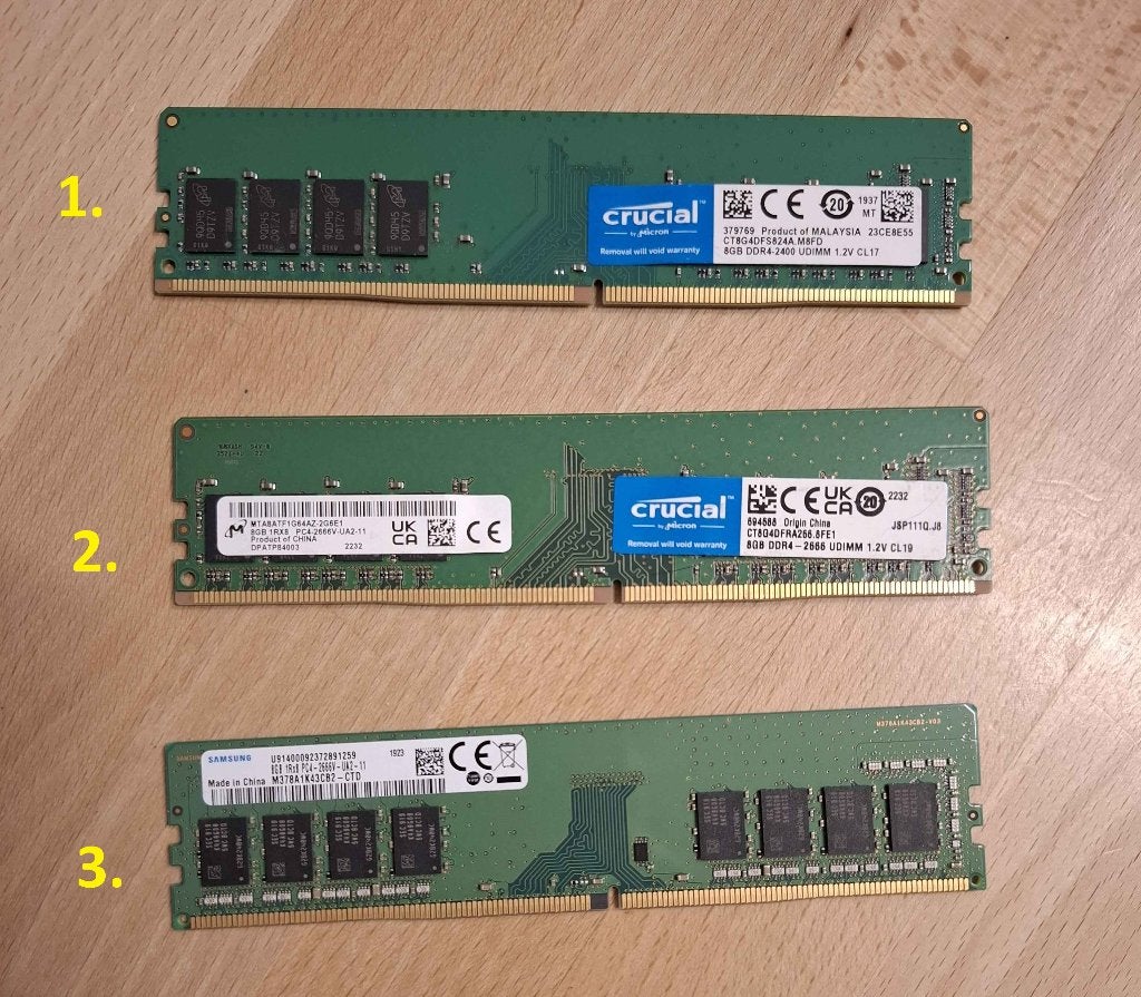 Barrettes de RAM 8GB DDR4, Informatique & Logiciels, Enlèvement ou Envoi, DDR4, 8 GB, Comme neuf