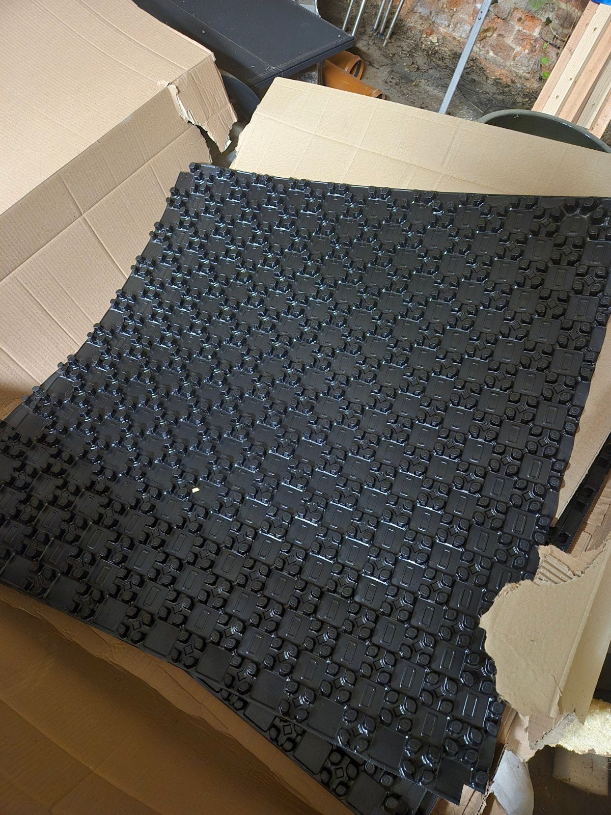 Noppenplaten vloerverwarming 17mm, Ophalen, Nieuw