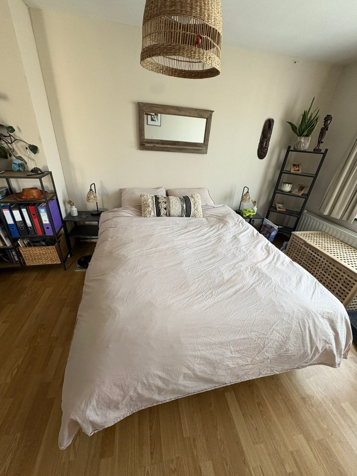 Bed 160x210cm - goede staat, Ophalen, Gebruikt, Tweepersoons, Metaal