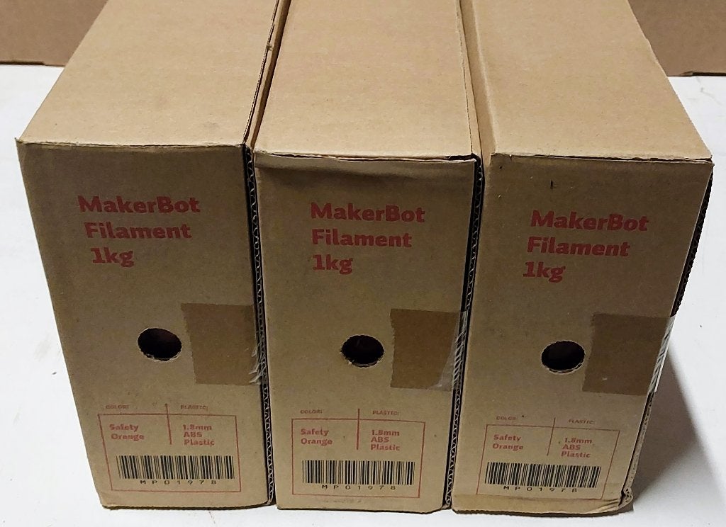 Makerbot ABS Safety Orange 3D print filament 6 x 1 Kg, Informatique & Logiciels, Enlèvement ou Envoi, Neuf, Bobines de filament