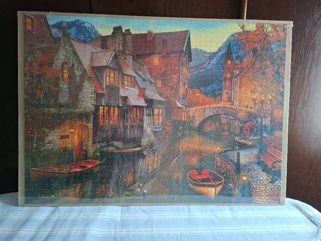 Puzzel 3000.stukjes . Geplakt., Ophalen, Meer dan 1500 stukjes, Gebruikt, Legpuzzel