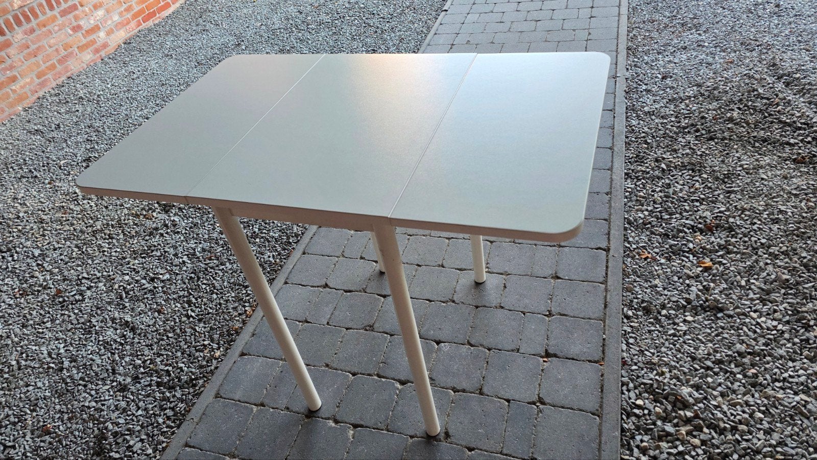 Zeer stevig bijzet tafel 100cm x 60 cm, ideaal voor studente, Ophalen, Gebruikt, Rechthoekig