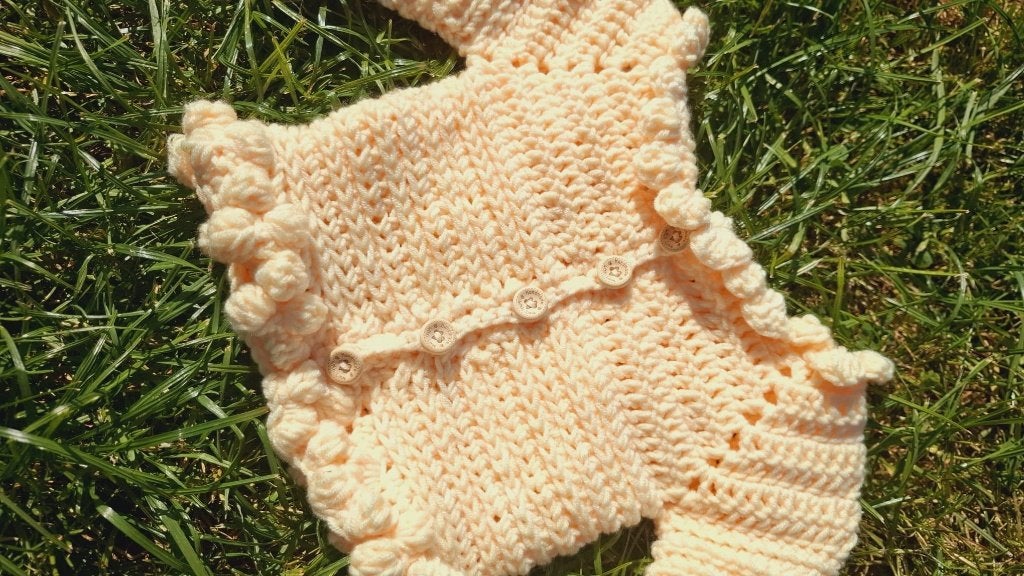 handmade baby jas new, Enfants & Bébés, Vêtements de bébé | Taille 62, Neuf, Enlèvement ou Envoi, Handgemaakt, Fille