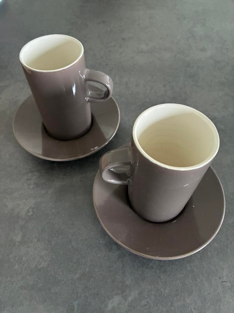 Set van 6 koffietassen Salt and Pepper, Huis en Inrichting, Keuken | Servies, Ophalen, Zo goed als nieuw