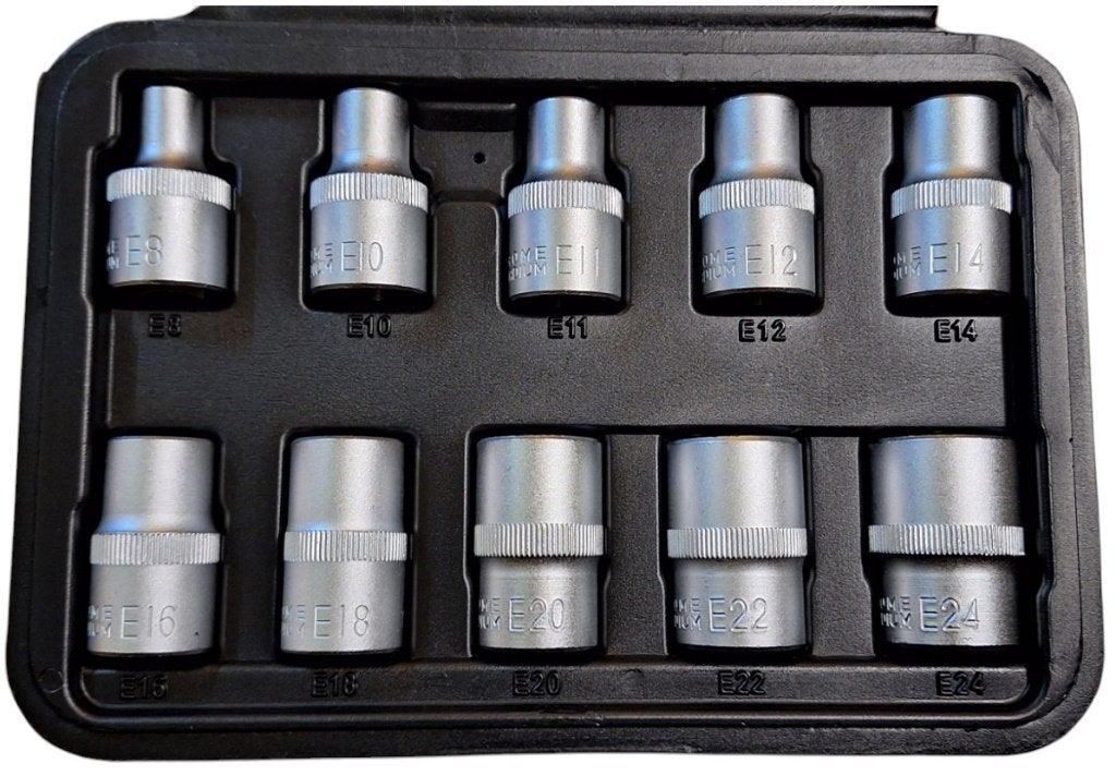 Dopset Torx E socket 10dlg – Nieuw, Auto diversen, Autogereedschap, Nieuw, Ophalen of Verzenden
