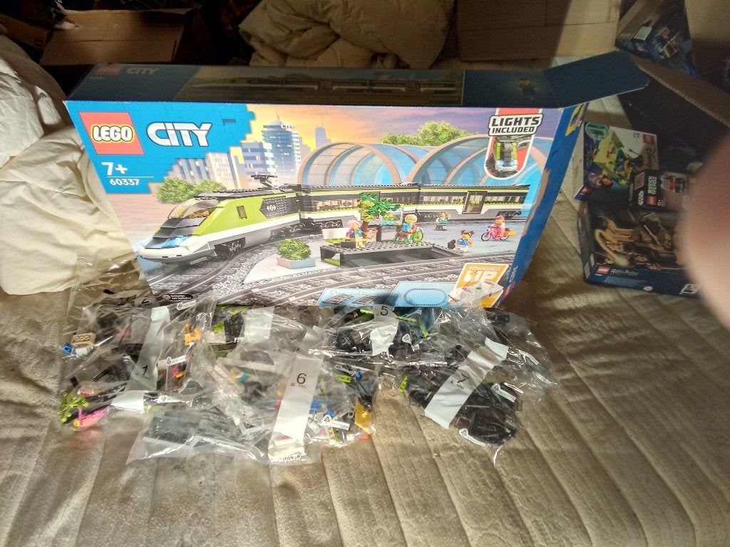 Lego City 60337 Passagierssneltrein zonder sporen, City, Inclusief instructies, Lego, Overige typen