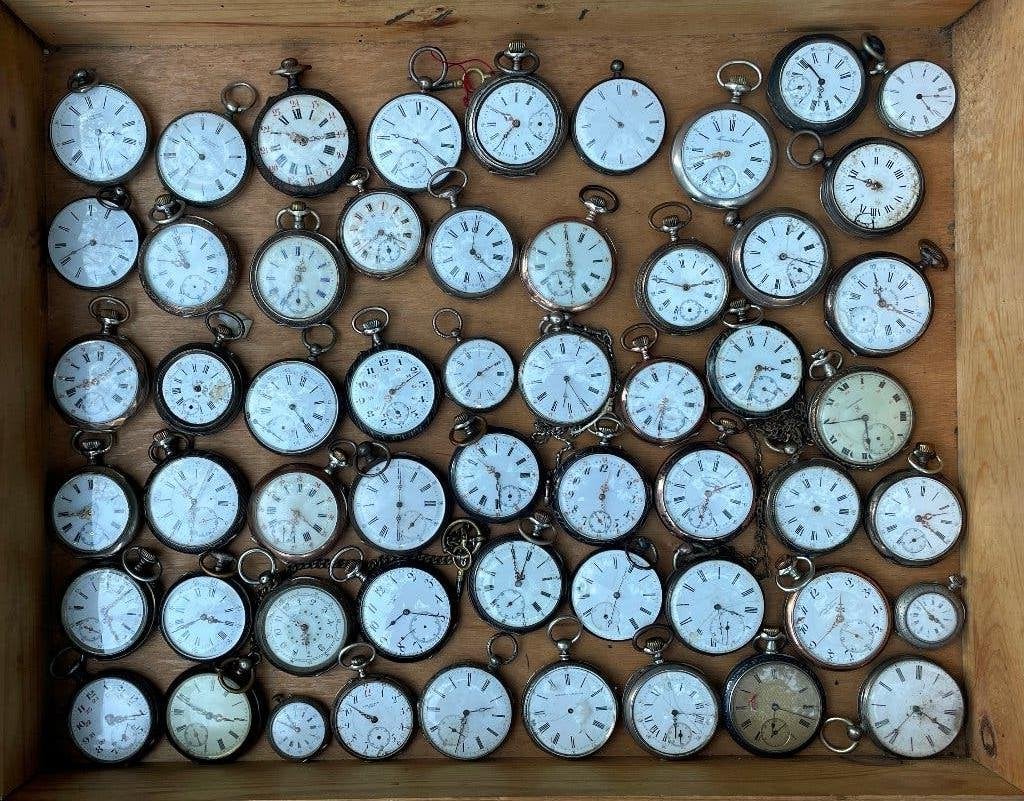 Montre argent massif , lot de 55 montres  IAXA et divers, Enlèvement
