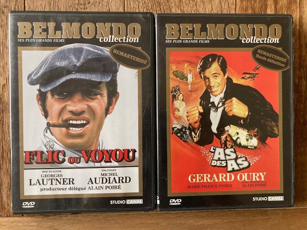 2 x Jean-Paul Belmondo, Cd's en Dvd's, Ophalen of Verzenden, Gebruikt, Frans