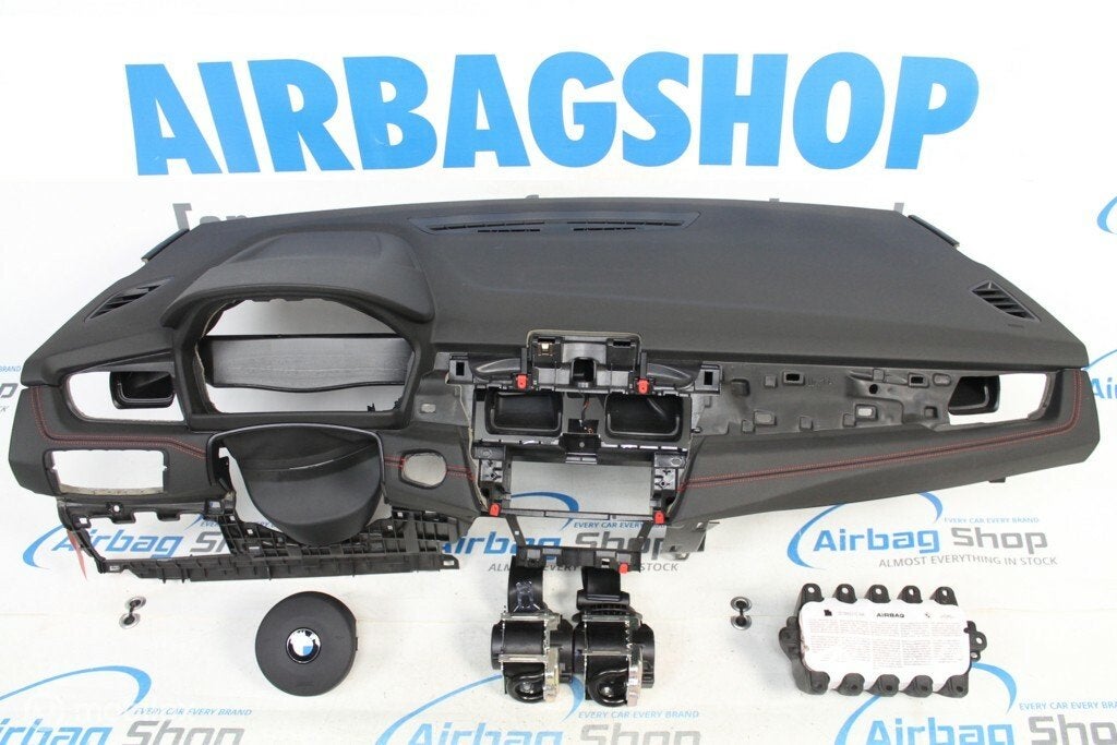 Airbag kit Tableau de bord rouge couture BMW 2 F45 F46, Enlèvement ou Envoi, Utilisé