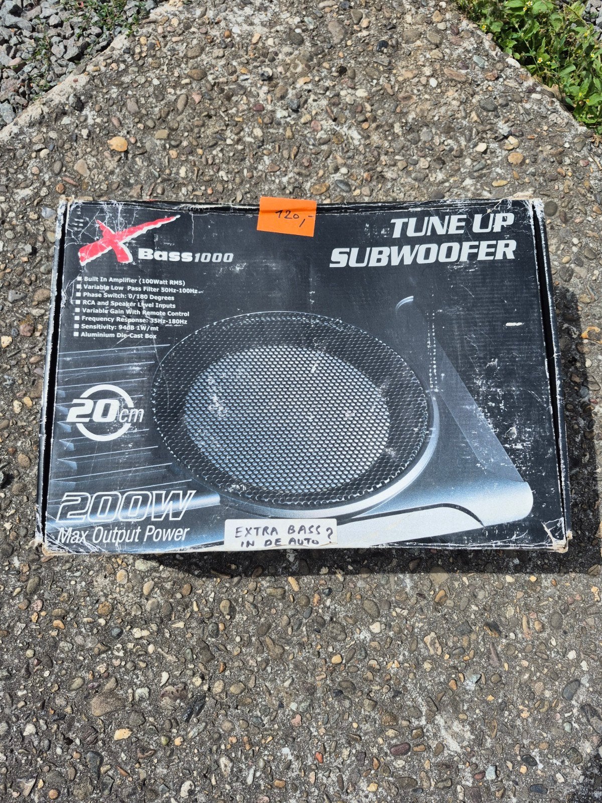 subwoofer active, Enlèvement