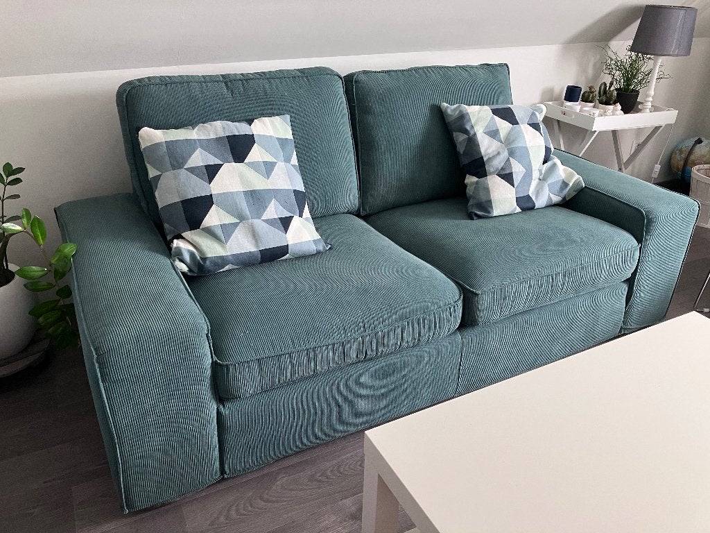 Ikea sofa zetel canapé 2-zit KIVIK groen, Maison & Meubles, Enlèvement, Comme neuf, Tissus