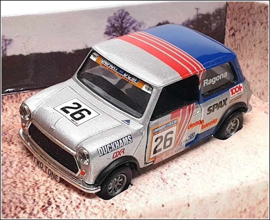 Mini Seven Challenge Tony Ragona Unipart Corgi # 04439., Ophalen of Verzenden, Zo goed als nieuw, Auto