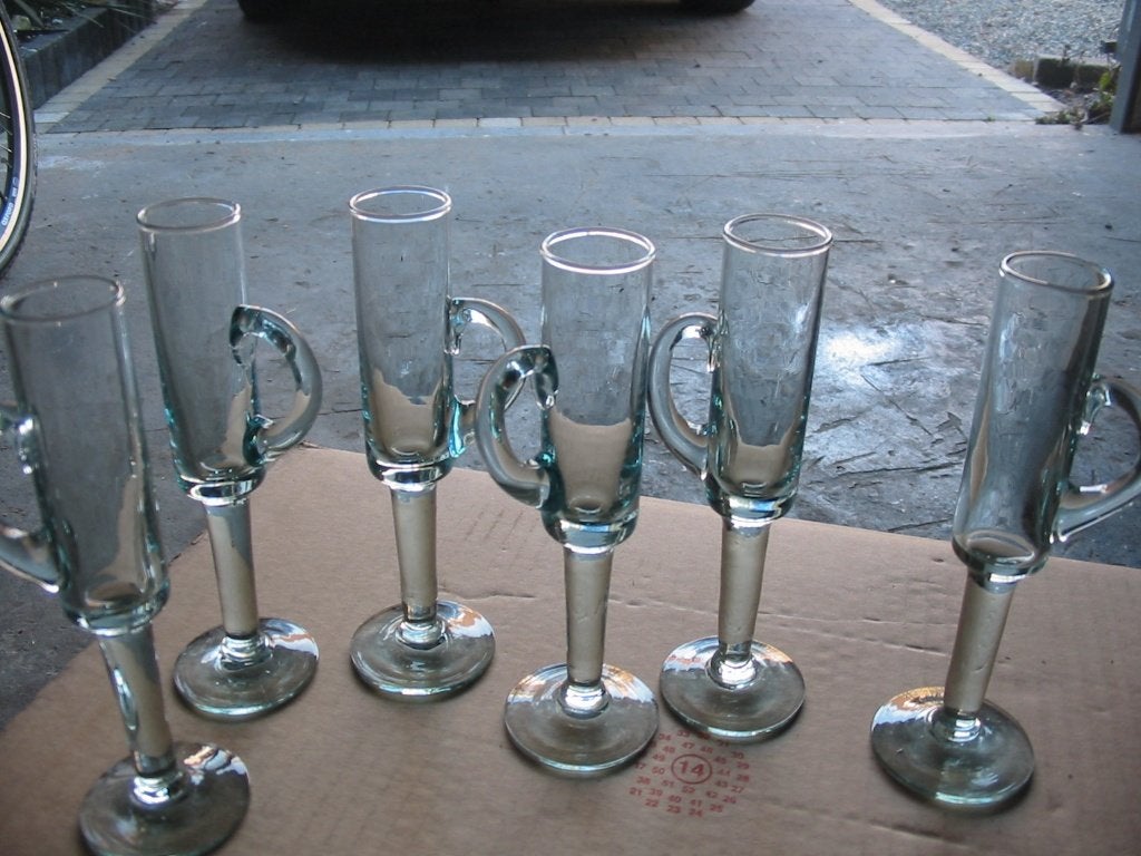 kleine glaasjes, Ophalen, Gebruikt