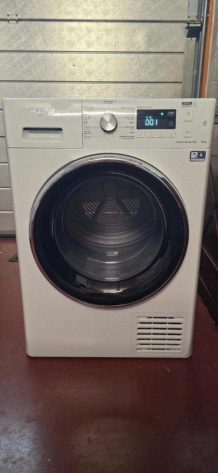 Droogkast Whirlpool 9kg, Ophalen