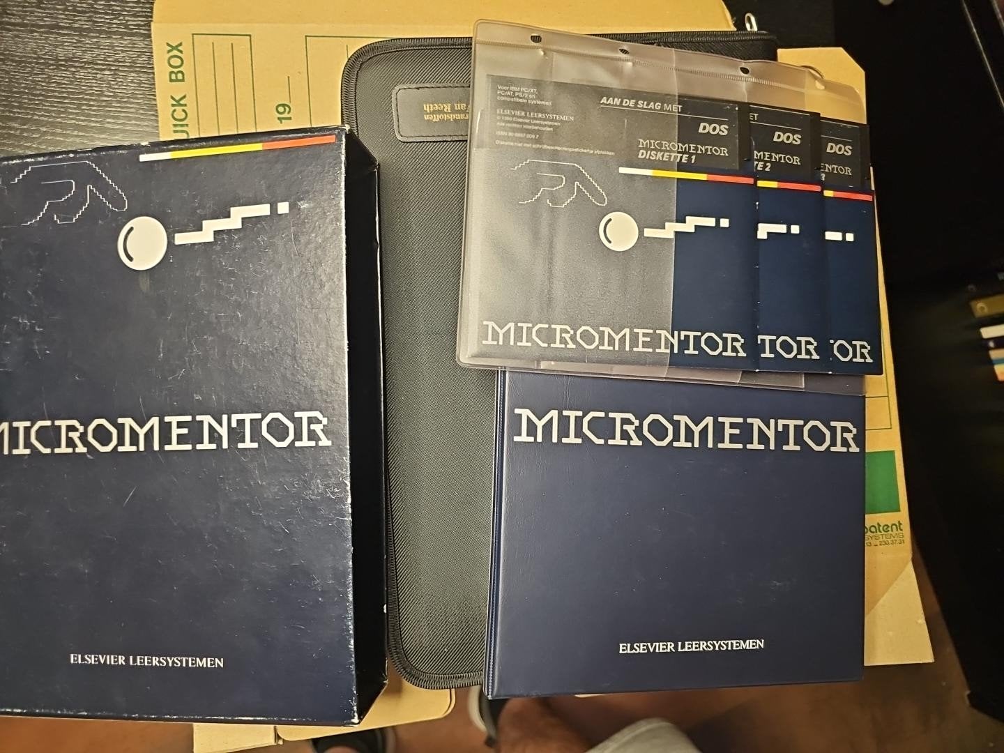 Vintage MMicroMentor DOS cursus – Elsevier – IBM PC/XT/AT, Computers en Software, Ophalen