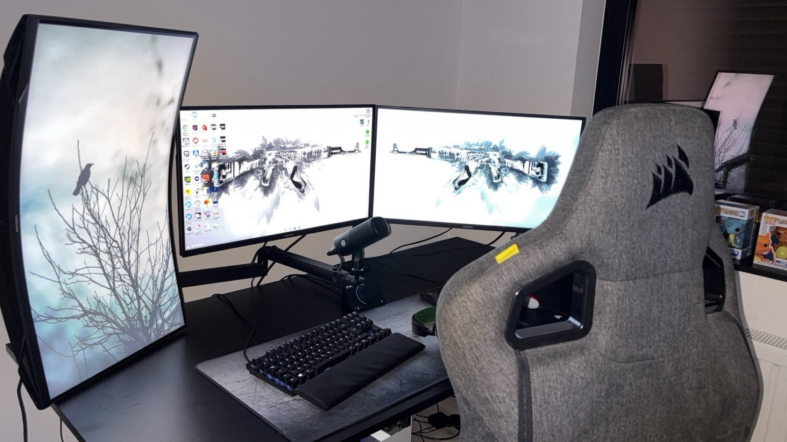 Gaming Setup | RTX 3060 Ti | R7 3700X | 3 Schermen, Ophalen, Zo goed als nieuw, Gaming, SSD