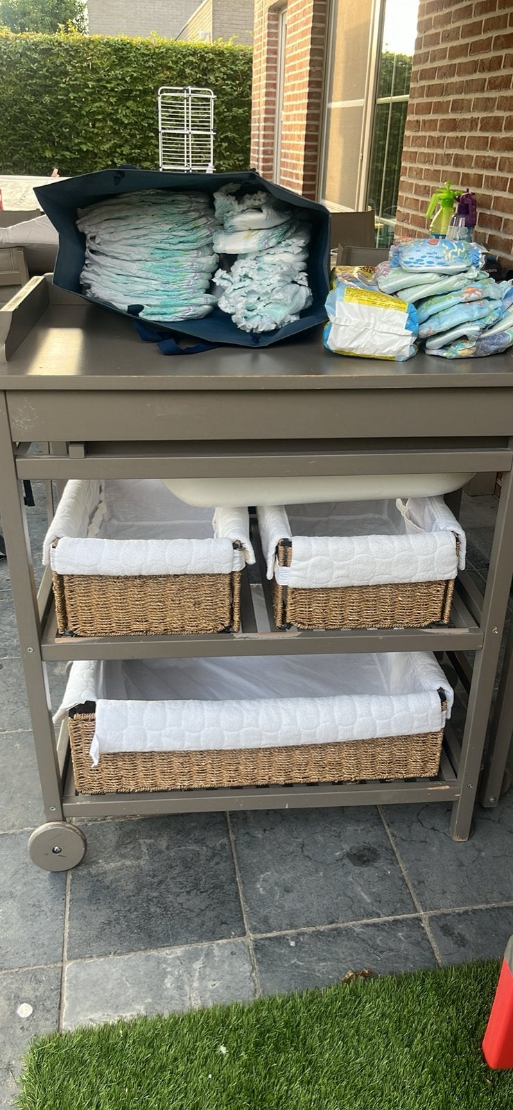 Ververstafel met mandjes, Kinderen en Baby's, Kinderkamer | Commodes en Kasten, Ophalen, Gebruikt