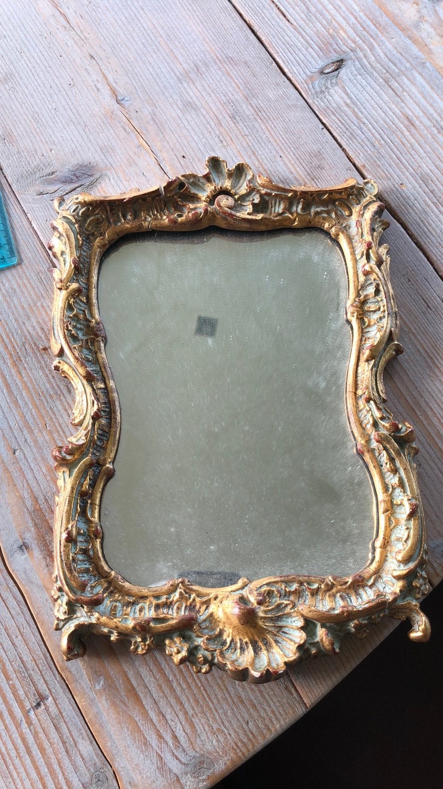Klein spiegeltje 25 x 17, Antiek en Kunst, Antiek | Spiegels, Ophalen