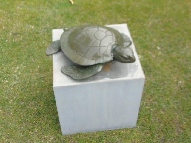 bronzen schildpad, vijverdecoratie, waterstraal, Tuin en Terras, Waterpartijen en Fonteinen, Nieuw, Fontein, Overige materialen