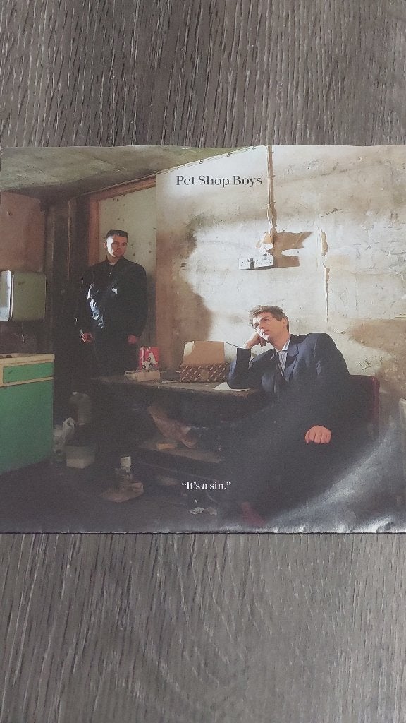 PET SHOP BOYS it's a sin 45t, Ophalen of Verzenden, Gebruikt, 7 inch, Synthpop