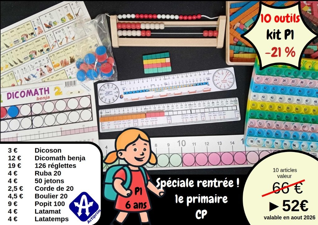 kit 1ère année école primaire, Neuf, Enlèvement ou Envoi, Primaire, Actiprim
