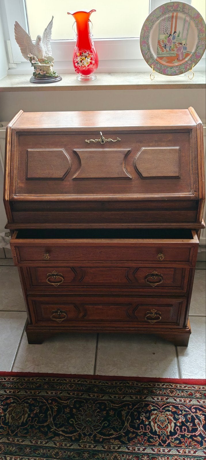 klassieke houten secretaire, Huis en Inrichting, Ophalen, Gebruikt