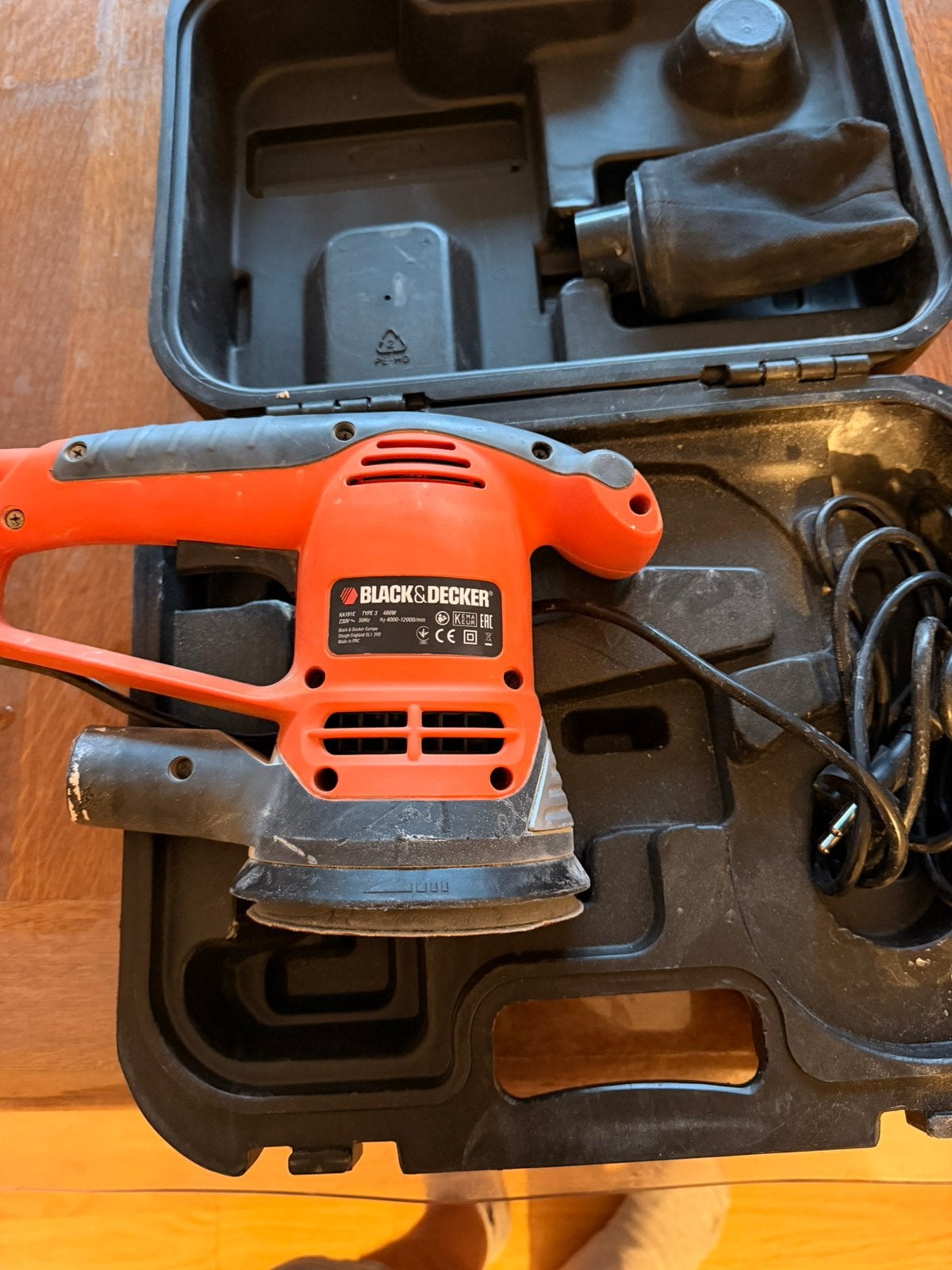 Excentrische Schuurmachine Black & Decker, Bricolage & Construction, Outillage | Ponceuses, Enlèvement, Comme neuf, Ponceuse circulaire