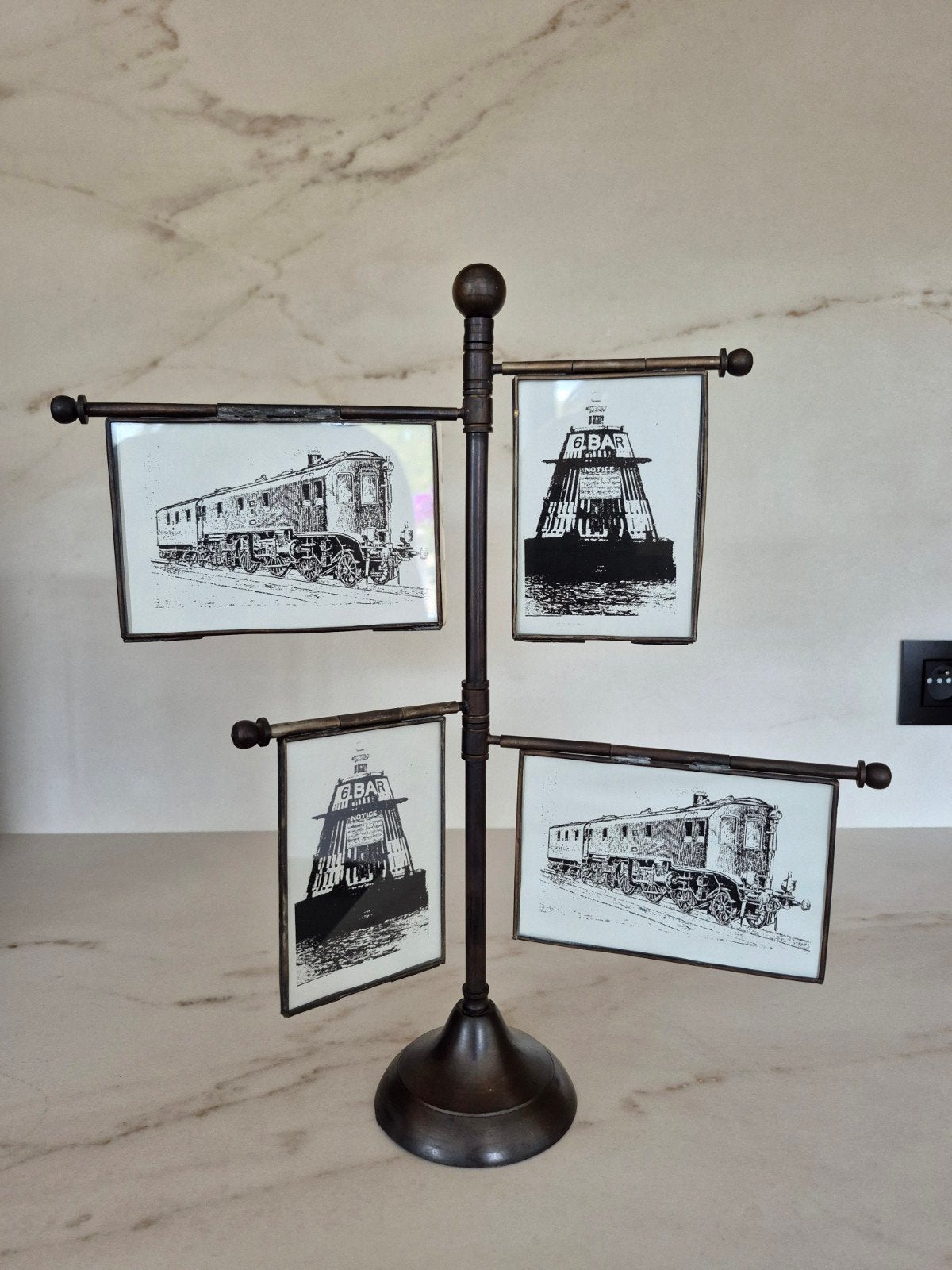 Carrousel de photos vintage, Enlèvement ou Envoi, Comme neuf, 44 cm, Métal