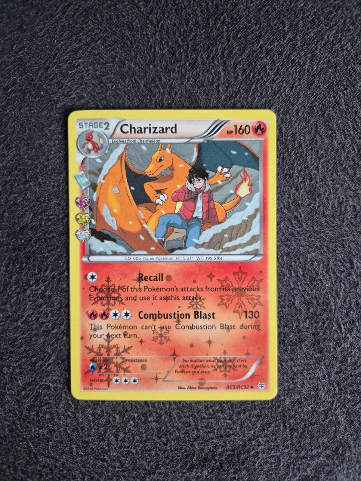 Charizard rc5/rc32, Ophalen, Zo goed als nieuw, Losse kaart, Foil
